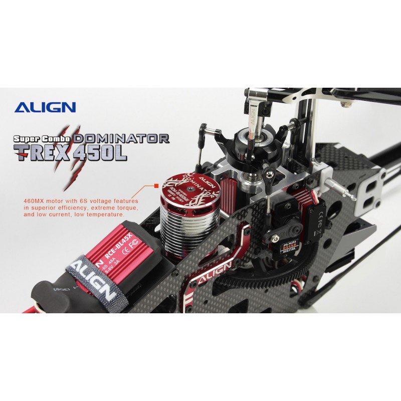Align T-rex 470lp Dominator Super Combo Helicopter Kit Rh47e02xt For...