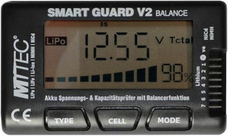 Testeur de batterie Lipo T2M Smart Guard + ( T1230 ) - Vosges Modélisme