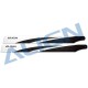 380mm carbon fiber blades (black) for Align T-REX 470 rc helicopter - HD380A
