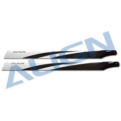 550mm carbon fiber main blades (black/white) for Align T-REX 550 rc helicopter (HD550B)