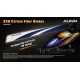 Pales fibres de carbone 325mm (bleu) hélico rc electrique Align T-Rex 450 (HD320F)