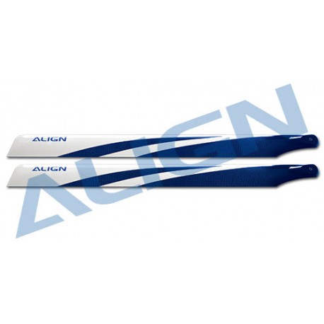 325mm carbon fiber blades (blue) for Align T-REX 450 rc helicopter