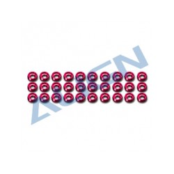Rondelles M2.5 anodisées rouge (H47Z004XR)