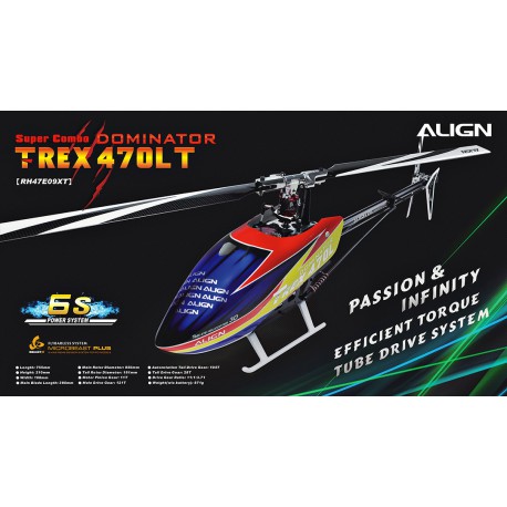 Align T-REX 470LT Super Combo RC Helicopter Kit (RH47E09X)