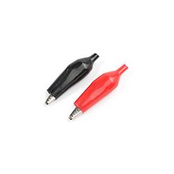 G-Force RC Alligator Clip - Small - Red and Black (GF-1012-001)