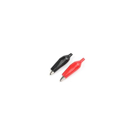 Alligator Clip - Small 8mm - Red and Black