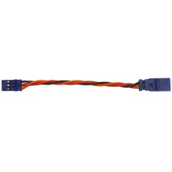 JR Straight Extension Wire - 0,5mm² - 100mm - PVC Wire