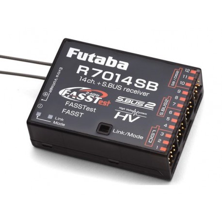 Futaba R7014SB 2.4GHz 14 Channel FASSTest, FASST Multi-ch receiver