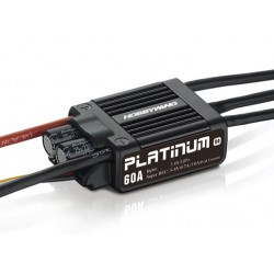 Contrôleur brushless Hobbywing Platinum 60A ESC V4 2-6s, BEC 7A