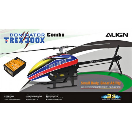 Hélicoptère Align T-REX 300X Dominator Combo BeastX Microbeast Ultra