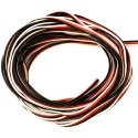 PVC servo strand 3x 0,25mm² wire flat, Futaba Premium