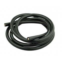 Câble multibrin cuivre silicone 6 mm² noir