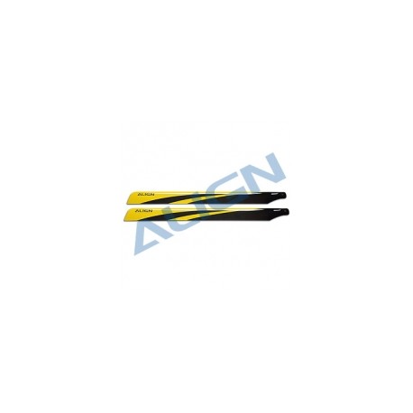 650mm carbon main blades T-Rex 650X rc helicopter - yellow - Align HD650A