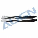 650 Carbon fiber blades - white - Align HD650B