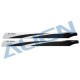 650mm carbon fiber blades (black/white) for T-REX 650X rc helicopter (HD650B)
