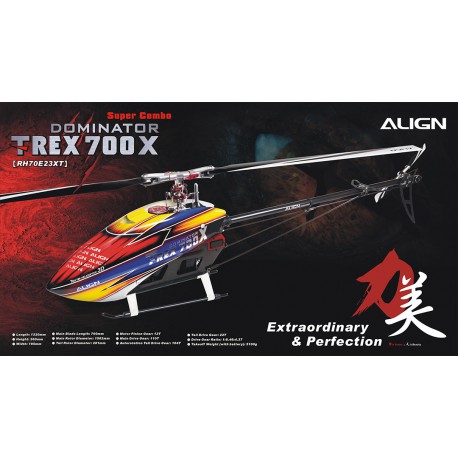 T-REX 700X Dominator Top Super Combo rc helicopter (RH70E35A)