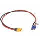 Power supply connection cable for iSDT SP2417/SP2425 - EC3 female to XT60 female - 40cm