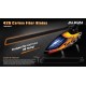 425mm carbon fiber blades (black) for Align T-REX 500 rc helicopter - HD420K