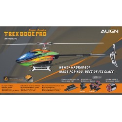 Hélicoptère radiocommandé électrique ALIGN T-REX 800E PRO Super Combo (RH80E16X)