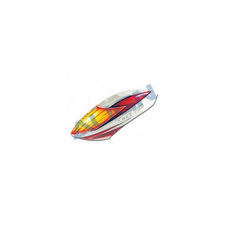 Align T-REX 700E/L/X 760X rc helicopter painted canopy - orange (HC7660)