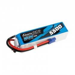 Gens ace 5500mAh Lipo 22.2V 45C 6S1P with EC5 Plug