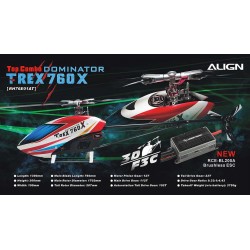 Align T-REX 760X DOMINATOR Top Super Combo RC Helicopter Kit (RH76E01A)