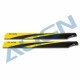 600N Carbon Fiber Main Blades yellow T-REX 600N/XN- Align HD600F