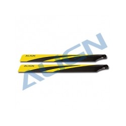 600N Carbon Fiber Main Blades yellow T-REX 600N/XN- Align HD600F