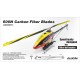 600N Carbon Fiber Main Blades yellow T-REX 600N/XN- Align HD600F