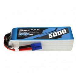 GENS ACE 5000 mAh 6S1P 60C LiPo battery pack