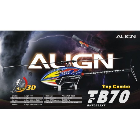 Align TB70 Top Combo RC Helicopter kit (RH70E52X)