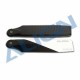 105mm carbon fiber tail blade Align T-Rex 650/700/TB70 rc helicopter - black-black/white (HQ1050G)