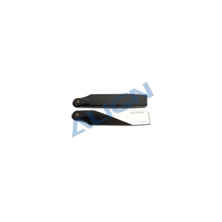 105mm carbon fiber tail blade Align T-Rex 650/700/TB70 rc helicopter - black-black/white (HQ1050G)