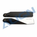 105 Carbon Fiber Tail Blade - black-black/white (HQ1050G)