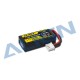 Batterie LiPo Align 400 mAh 2S1P 7,4V 50C hélicoptère radio commandé électrique Align T15 (HBP04001)