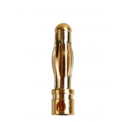 4mm gold plated male connector