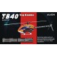 Kit hélicoptère radio commandé électrique Align T-Rex TB40 Top Combo (RH40E01X)