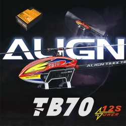 Kit hélicoptère radio commandé électrique brushless Align TB70 Super Combo (RH70E56X)