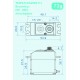 THETA RAZOR C1 Brushless HV NFC Swashplate Servo