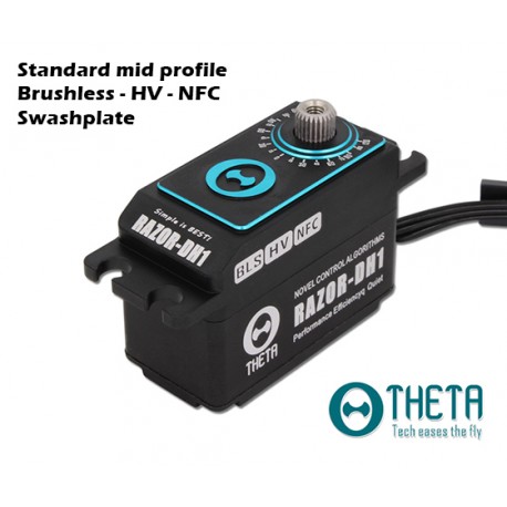 Servo brushless NFC HV THETA RAZOR DH1 plateau cyclique hélicoptère radio commandé