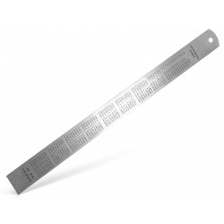 Réglet acier inox 30 cm