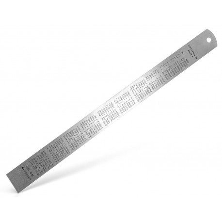 Réglet acier inox 30 cm