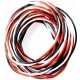 Silicone servo strand 3x 0,50mm² wire twisted, Futaba Premium