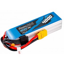 Pack LiPo GENS ACE 4000 mAh 6S1P 60C G-Tech XT90 hélico rc modèle réduit modélisme 500/550/600