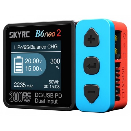 SkyRC B6neo 2 Smart DC Charger blue/red LiPo 1-6S 15A 300W