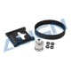 Kit refit poulie 15mm 24 dents hélicoptère radio commandé Align TB70 (HB70B035XX)