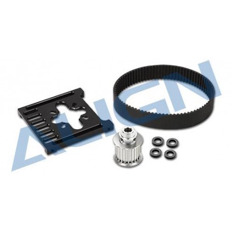 Kit refit poulie 15mm 24 dents hélicoptère radio commandé Align TB70 (HB70B035XX)