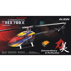 Kit hélicoptère radio commandé Align T-REX 700X Dominator Top Super Combo (RH70E35A)