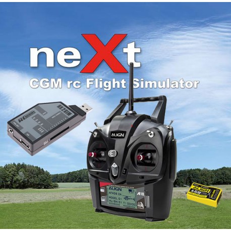 Kit simulateur de vol CGM neXt V2 avec RX2SIM et radio mode 1